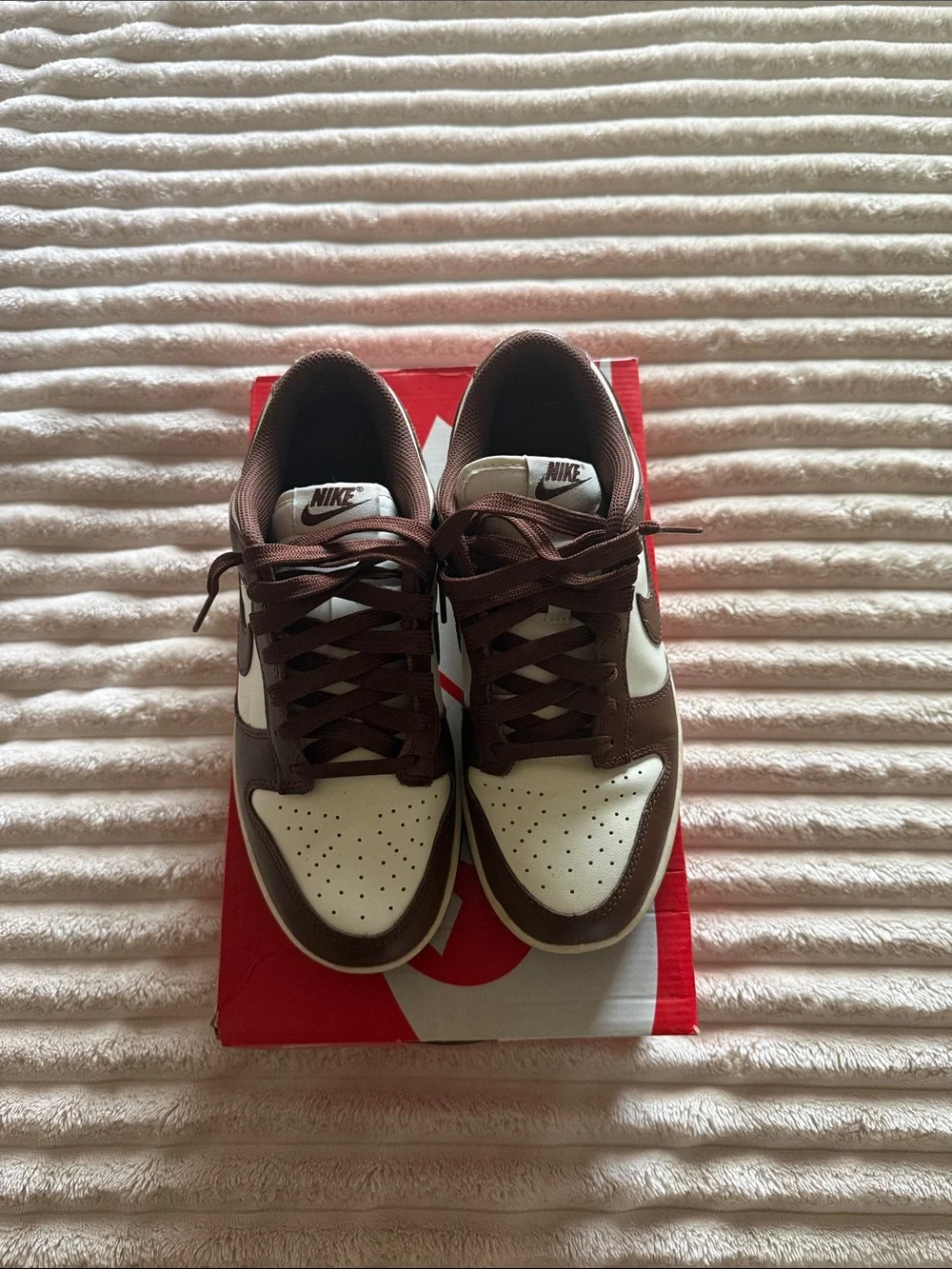 Nike Dunk Low Brown & White Womens Sneakers